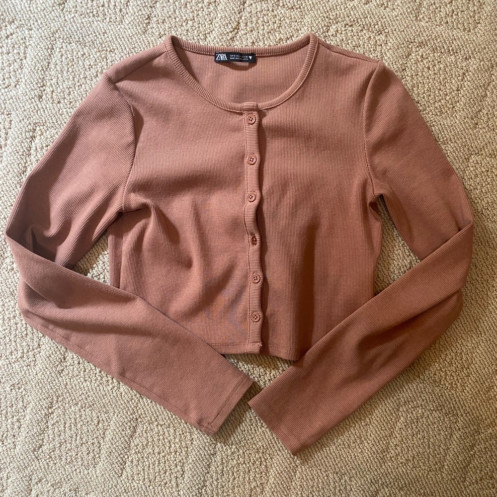 Zara ribbed cardigan